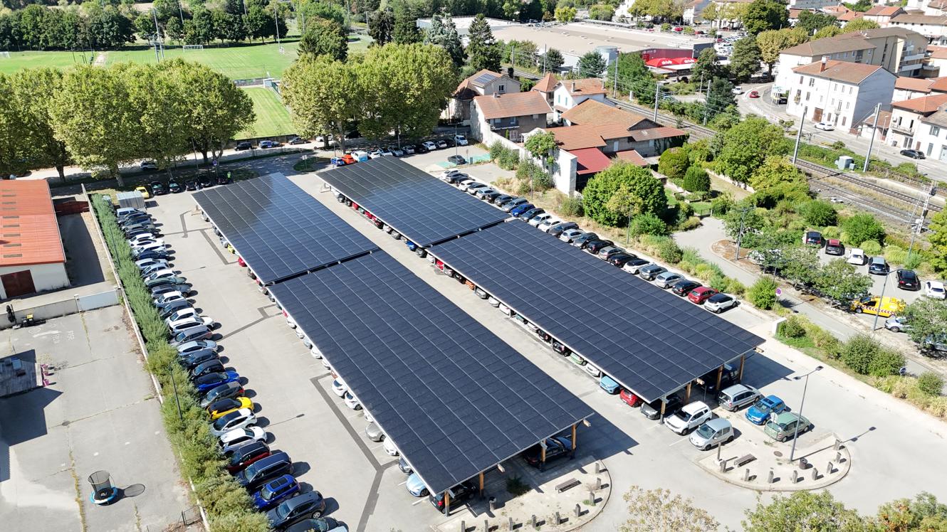 ombriere photovoltaique meximieux